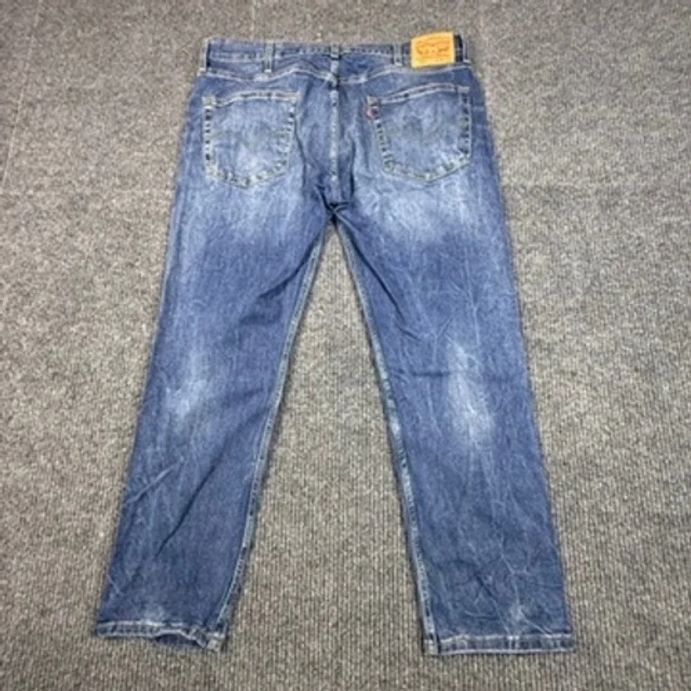 Levis 502 Regular Taper Jeans Mens 38x30 Tanager Wash Blue Stretch 29507-0003